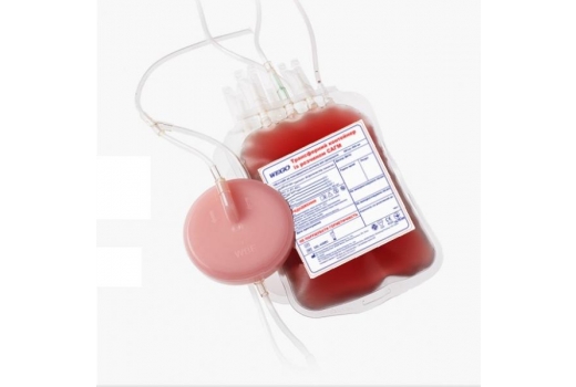 Контейнер для крові WEGO з розчинами CPD-SAGM 450/500/450/450 мл з вбудованим лейкоцитарним фільтром з аксесуарами - 1