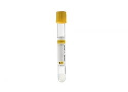 Системи для взяття крові CDYPT 004 Вакуумна пробірка, 2 мл, активатор згортання, тромбін + гель, світло-жовта, 13x75 мм ПЕТ