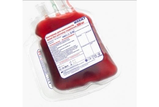 Контейнер для компонентів крові WEGO порожній 500/500 мл - 1
