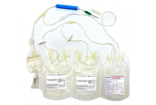 Контейнер для крові WEGO з розчином CPDA-1 450/450/450 мл з аксесуарами - 2