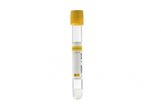 CDYPT 004 Вакуумна пробірка, 3 мл, активатор згортання, тромбін + гель, світло-жовта, 13x75 мм ПЕТ - 1