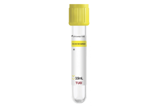 Пробірки вакуумні для взяття венозної крові з активатором згортання (кремнезем або тромбін) і гелем - 1